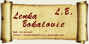 Lenka Bokalović vizit kartica